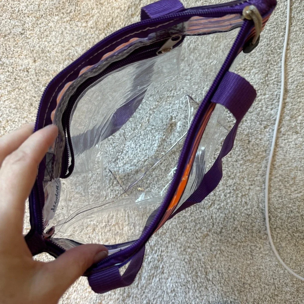 Clemson Tiger Clear Tote Bag 8